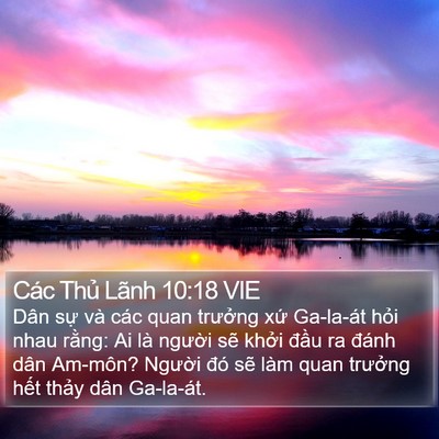 Các Thủ Lãnh 10:18 VIE Bible Verse Image