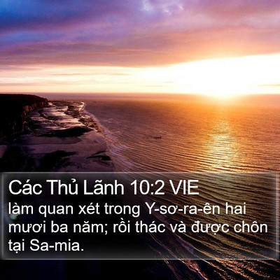 Các Thủ Lãnh 10:2 VIE Bible Verse Image