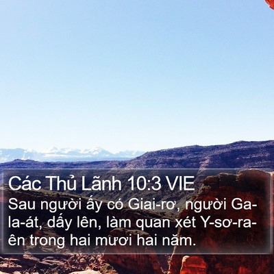 Các Thủ Lãnh 10:3 VIE Bible Verse Image