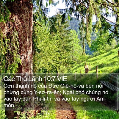 Các Thủ Lãnh 10:7 VIE Bible Verse Image