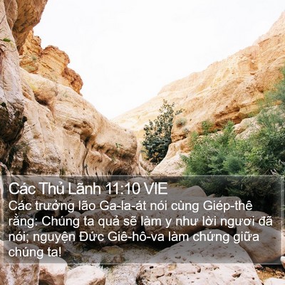 Các Thủ Lãnh 11:10 VIE Bible Verse Image