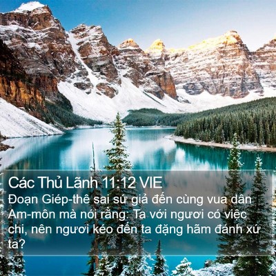 Các Thủ Lãnh 11:12 VIE Bible Verse Image