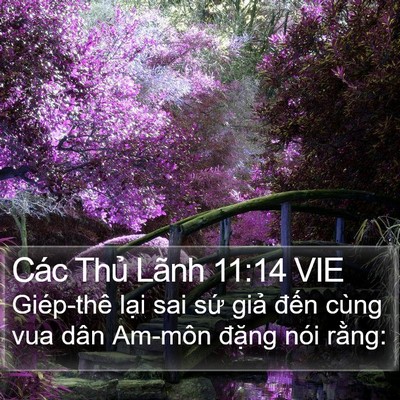 Các Thủ Lãnh 11:14 VIE Bible Verse Image