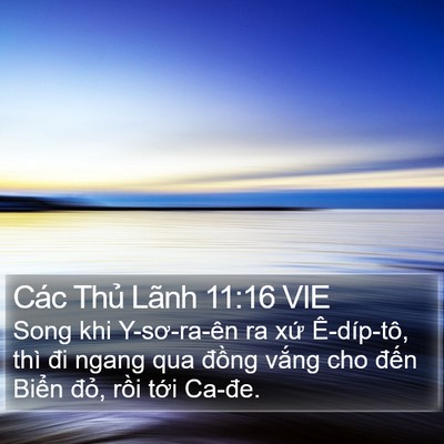 Các Thủ Lãnh 11:16 VIE Bible Verse Image