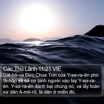 Các Thủ Lãnh 11:21 VIE Bible Verse Image