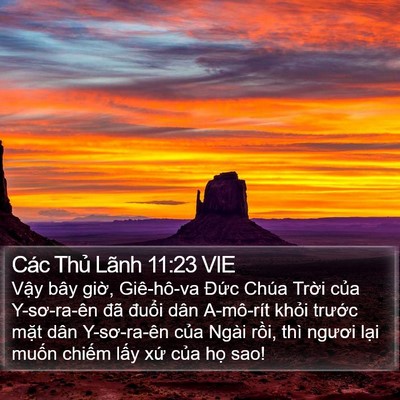 Các Thủ Lãnh 11:23 VIE Bible Verse Image