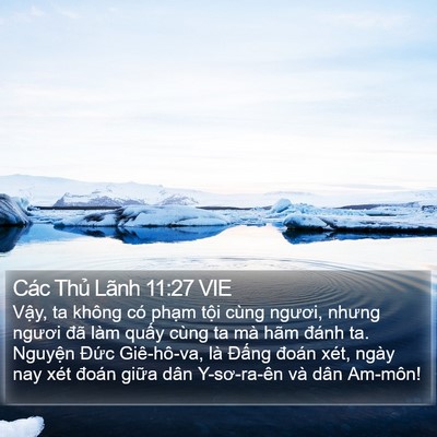Các Thủ Lãnh 11:27 VIE Bible Verse Image