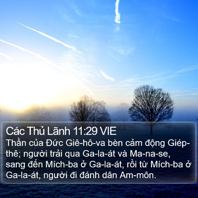 Các Thủ Lãnh 11:29 VIE Bible Verse Image
