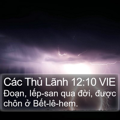 Các Thủ Lãnh 12:10 VIE Bible Verse Image
