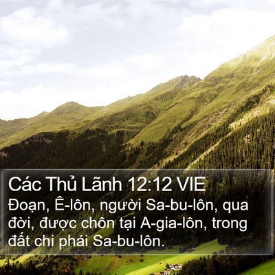 Các Thủ Lãnh 12:12 VIE Bible Verse Image