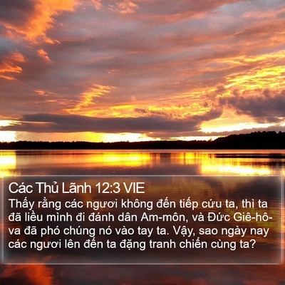 Các Thủ Lãnh 12:3 VIE Bible Verse Image