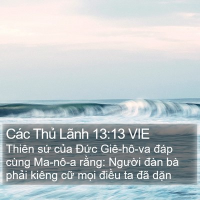 Các Thủ Lãnh 13:13 VIE Bible Verse Image