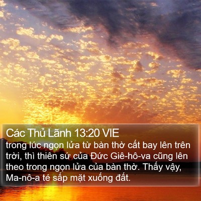 Các Thủ Lãnh 13:20 VIE Bible Verse Image