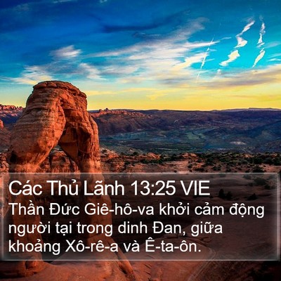 Các Thủ Lãnh 13:25 VIE Bible Verse Image