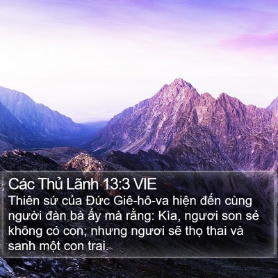 Các Thủ Lãnh 13:3 VIE Bible Verse Image