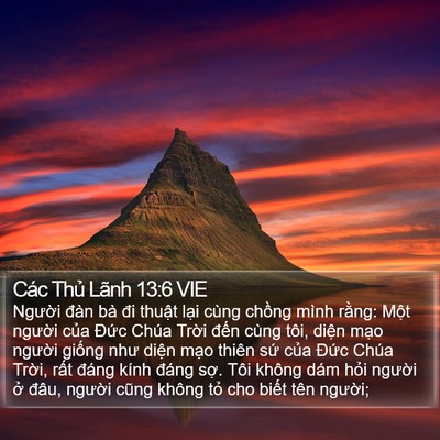 Các Thủ Lãnh 13:6 VIE Bible Verse Image