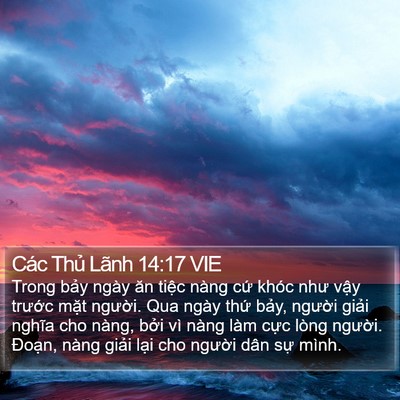 Các Thủ Lãnh 14:17 VIE Bible Verse Image