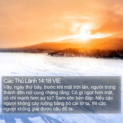 Các Thủ Lãnh 14:18 VIE Bible Verse Image