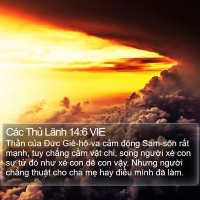 Các Thủ Lãnh 14:6 VIE Bible Verse Image