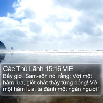 Các Thủ Lãnh 15:16 VIE Bible Verse Image