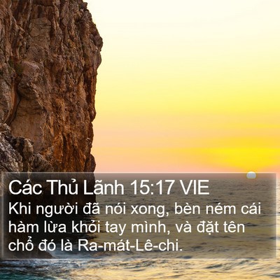 Các Thủ Lãnh 15:17 VIE Bible Verse Image