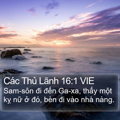 Các Thủ Lãnh 16:1 VIE Bible Verse Image