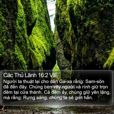 Các Thủ Lãnh 16:2 VIE Bible Verse Image