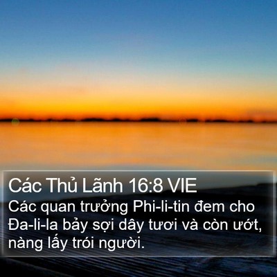Các Thủ Lãnh 16:8 VIE Bible Verse Image