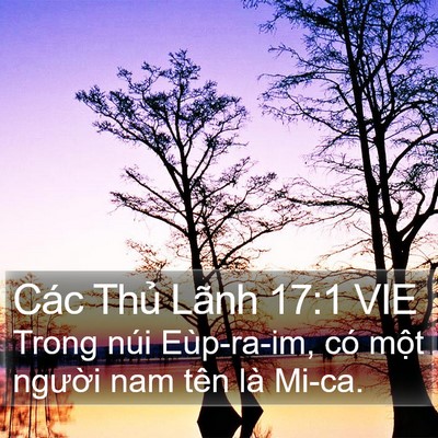 Các Thủ Lãnh 17:1 VIE Bible Verse Image