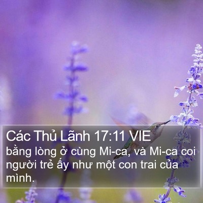Các Thủ Lãnh 17:11 VIE Bible Verse Image