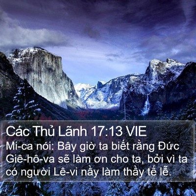 Các Thủ Lãnh 17:13 VIE Bible Verse Image