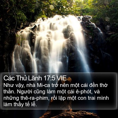 Các Thủ Lãnh 17:5 VIE Bible Verse Image