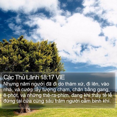 Các Thủ Lãnh 18:17 VIE Bible Verse Image