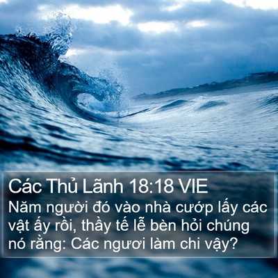 Các Thủ Lãnh 18:18 VIE Bible Verse Image