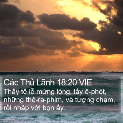 Các Thủ Lãnh 18:20 VIE Bible Verse Image