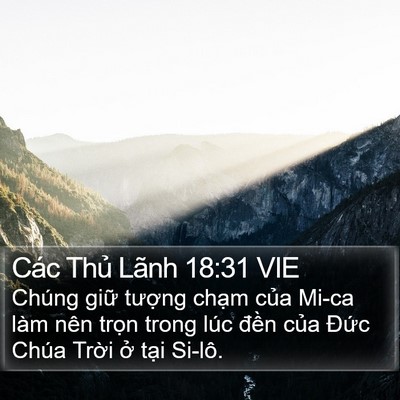 Các Thủ Lãnh 18:31 VIE Bible Verse Image