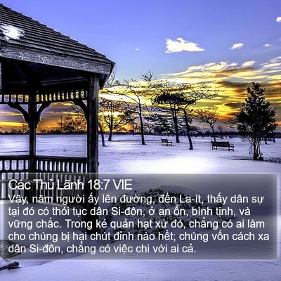 Các Thủ Lãnh 18:7 VIE Bible Verse Image