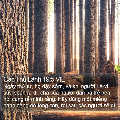 Các Thủ Lãnh 19:5 VIE Bible Verse Image