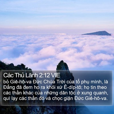Các Thủ Lãnh 2:12 VIE Bible Verse Image