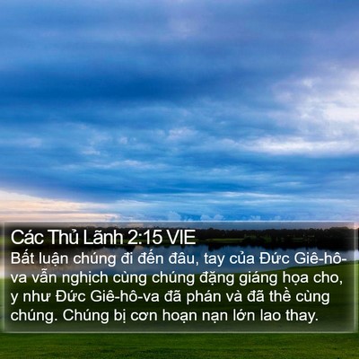 Các Thủ Lãnh 2:15 VIE Bible Verse Image