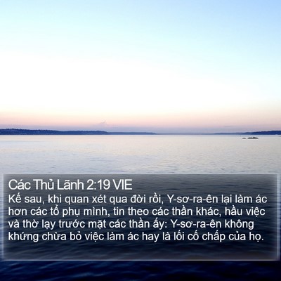 Các Thủ Lãnh 2:19 VIE Bible Verse Image