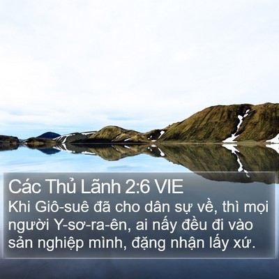 Các Thủ Lãnh 2:6 VIE Bible Verse Image