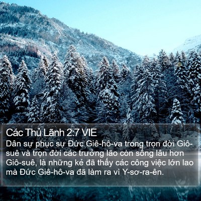 Các Thủ Lãnh 2:7 VIE Bible Verse Image