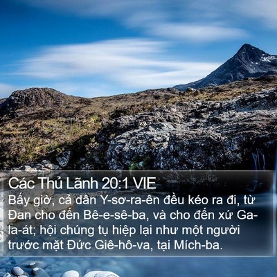 Các Thủ Lãnh 20:1 VIE Bible Verse Image