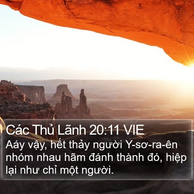 Các Thủ Lãnh 20:11 VIE Bible Verse Image