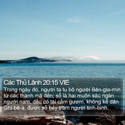 Các Thủ Lãnh 20:15 VIE Bible Verse Image