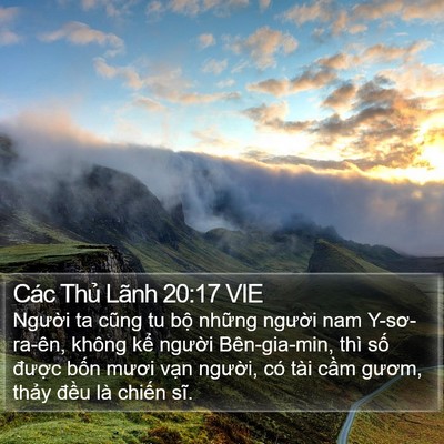 Các Thủ Lãnh 20:17 VIE Bible Verse Image