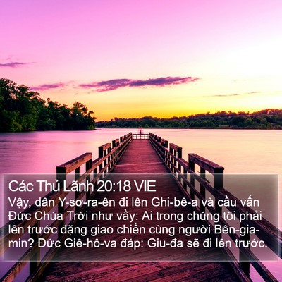 Các Thủ Lãnh 20:18 VIE Bible Verse Image