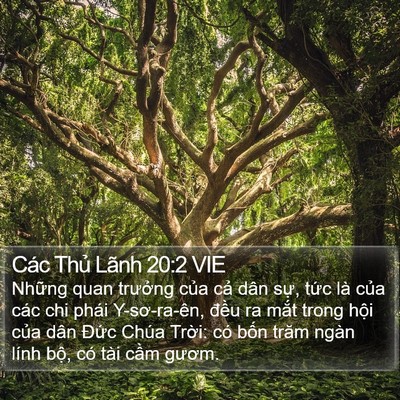 Các Thủ Lãnh 20:2 VIE Bible Verse Image