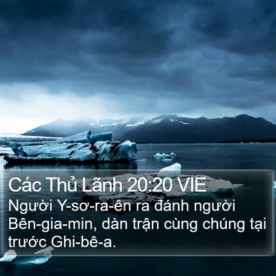 Các Thủ Lãnh 20:20 VIE Bible Verse Image